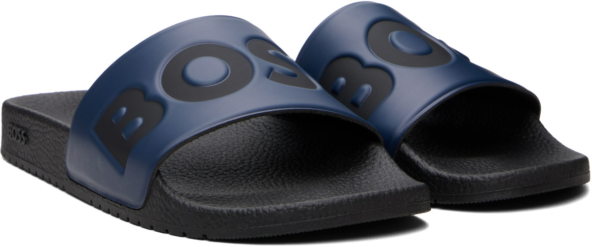 BOSS Navy Logo Slides