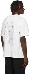 C2H4 White Spiral Interspace T-Shirt