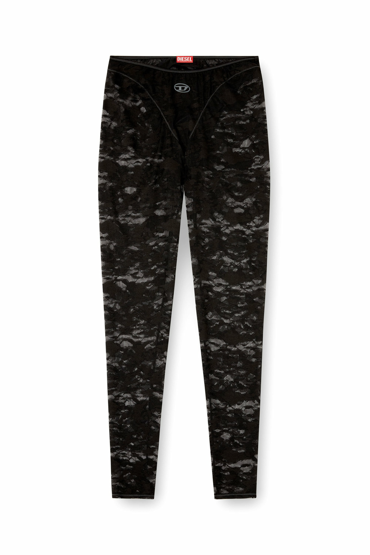 Diesel Camo lace leggings - Pants Womens in Black