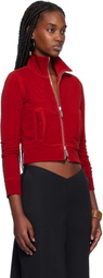 Dsquared2 Red Mini Fit Zipped Sweatshirt