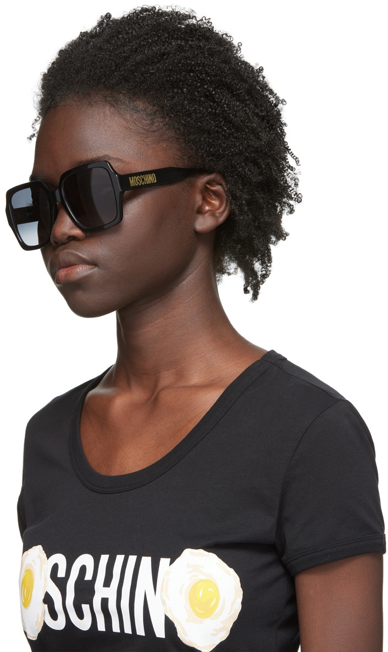 Moschino black sales sunglasses