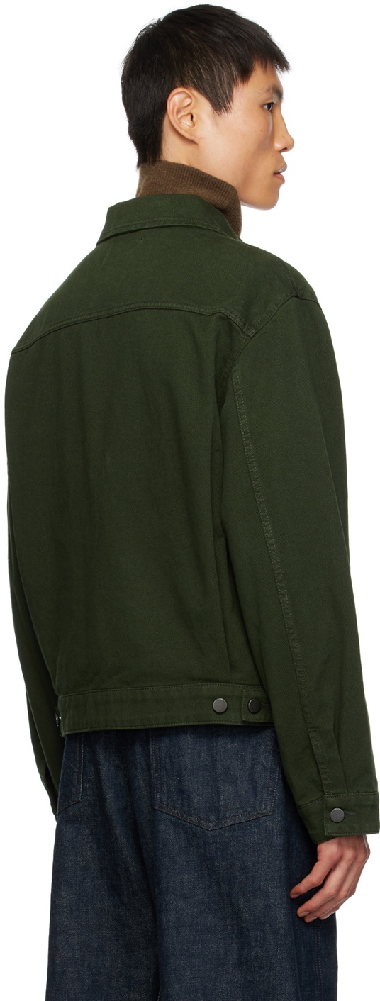 LEMAIRE Green Boxy Trucker Denim Jacket Lemaire