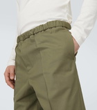 Jil Sander Cotton poplin straight pants