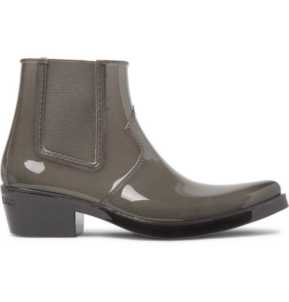 Photo: CALVIN KLEIN 205W39NYC - Cole Rubber Boots - Gray