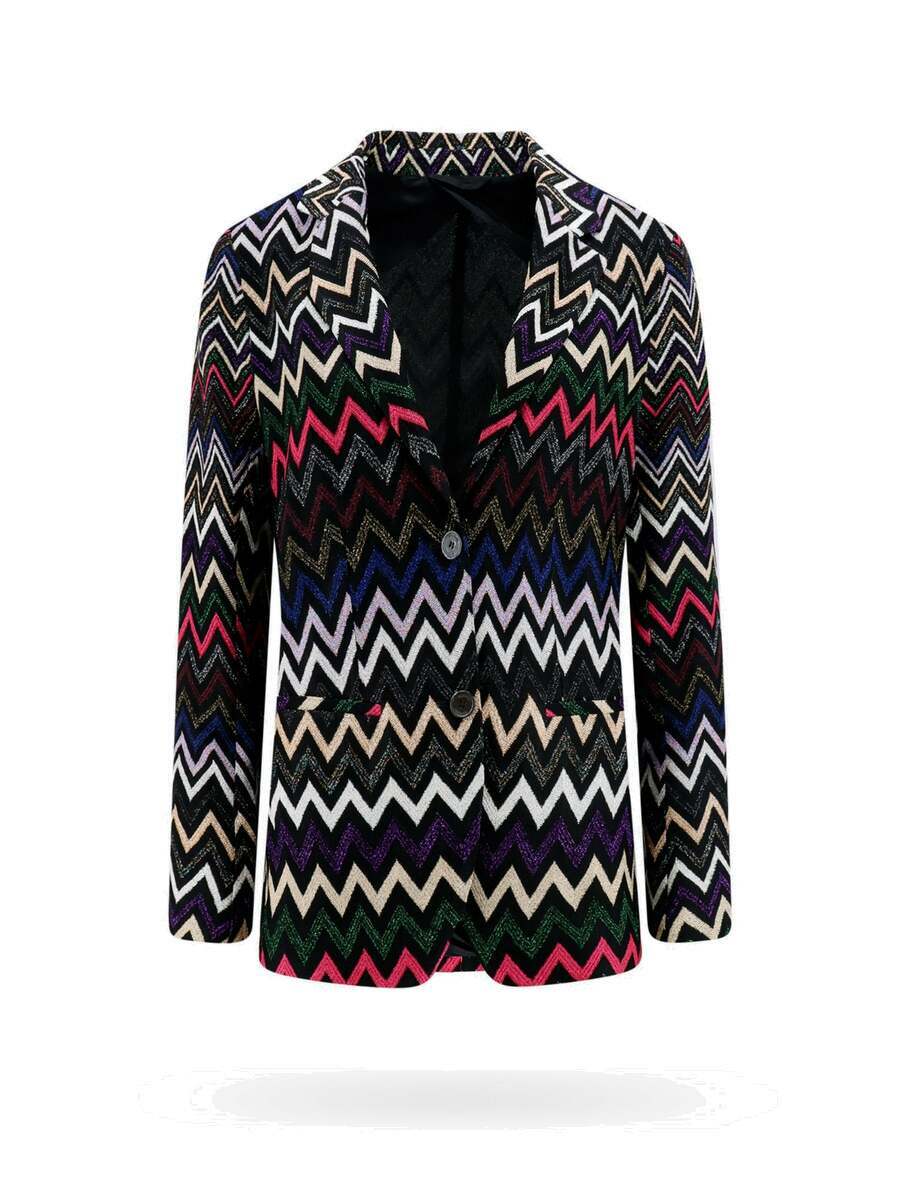 MISSONI 花柄ジャケット Zigzag single-breasted blazer in multicoloured - Missoni