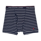 Polo Ralph Lauren Three-Pack Red and Blue Boxer Briefs