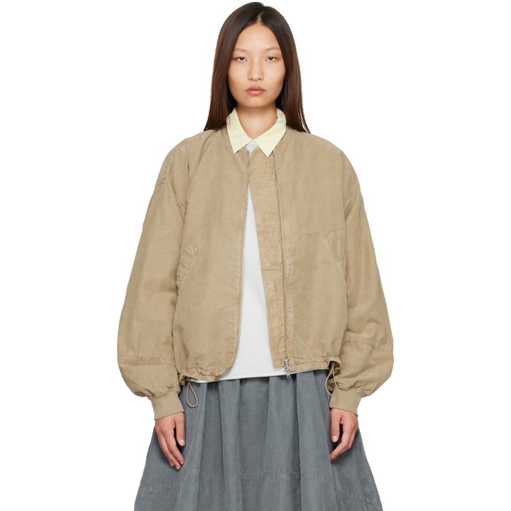 Photo: YMC Beige Basement Bomber Jacket