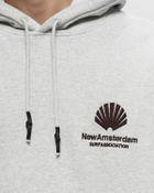 New Amsterdam Logo Hoodie Ash/Vineyard Wine Hoodie Grey Hoodies