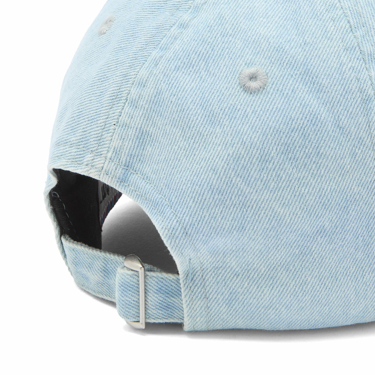 ICECREAM Women's Applique Running Dog Dad Cap in Light Wash Blue 