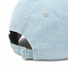 ICECREAM Women's Applique Running Dog Dad Cap in Light Wash Blue 