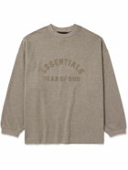 FEAR OF GOD ESSENTIALS - Oversized Logo-Appliquéd Cotton-Jersey T-Shirt - Gray