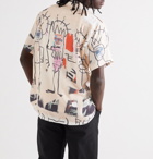 Wacko Maria - Basquiat Camp-Collar Printed Woven Shirt - Neutrals