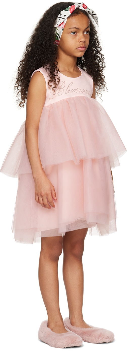 Miss Blumarine Kids Pink Abito Dress