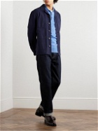 Mr P. - Merino Wool Polo Shirt - Blue