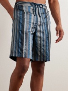 Orlebar Brown - Mastiff Long-Length Striped Swim Shorts - Blue