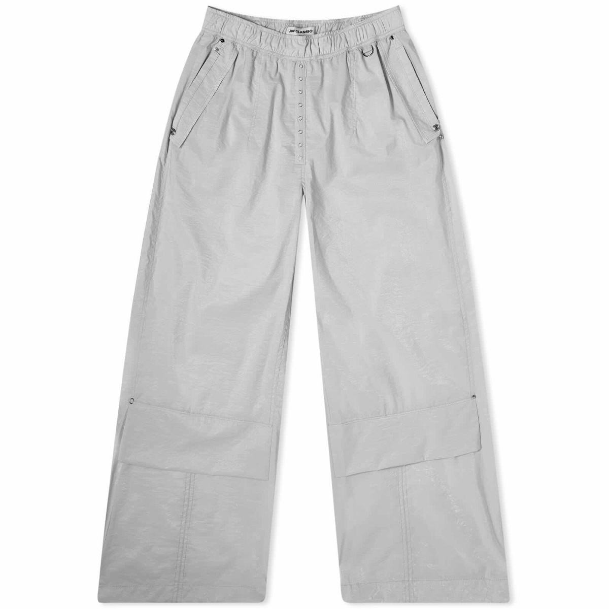 Low Classic Women's Low Rise Banding Cargo Pant in Silver Low Classic