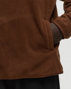 New Balance Polar Fleece 1/2 Zip Brown Mens Half-Zip