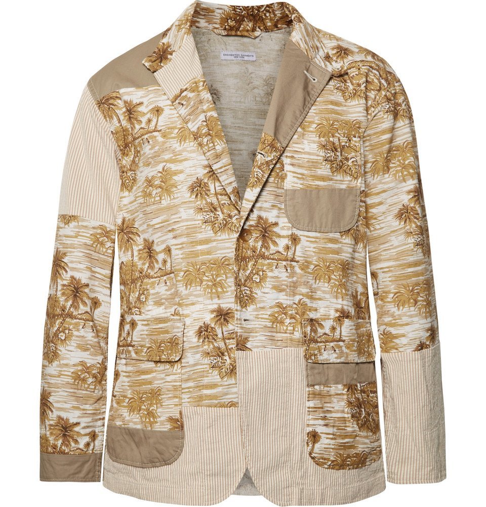 Engineered Garments - Patchwork Cotton Jacket - Beige Engineered