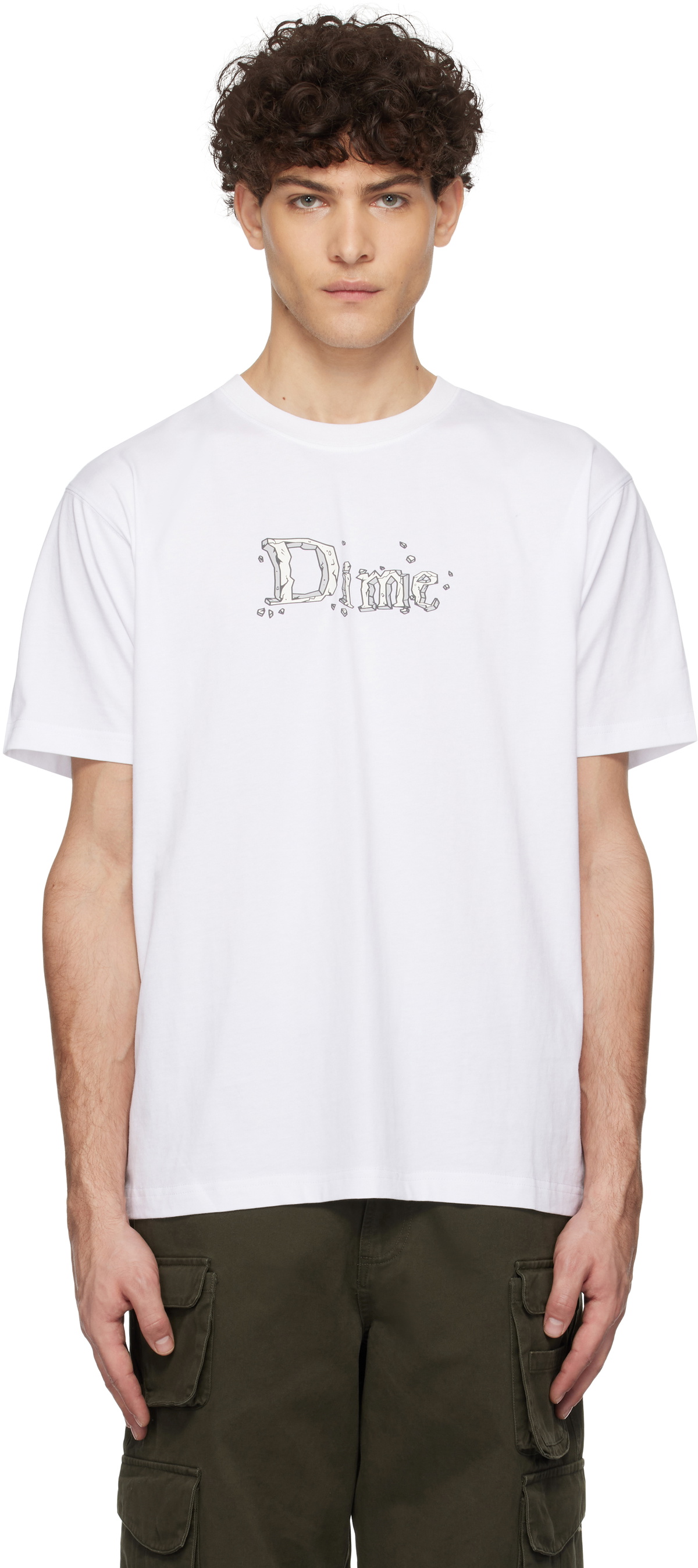 【DIME】 Classic Stone T-Shirt / White Dime White Classic Stone T-shirt Dime