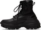 Juun.J Black Lace-Up Boots