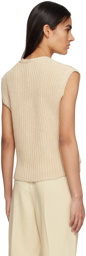 Totême Beige Vented Vest