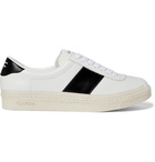 TOM FORD - Bannister Panelled Faux Leather Sneakers - White