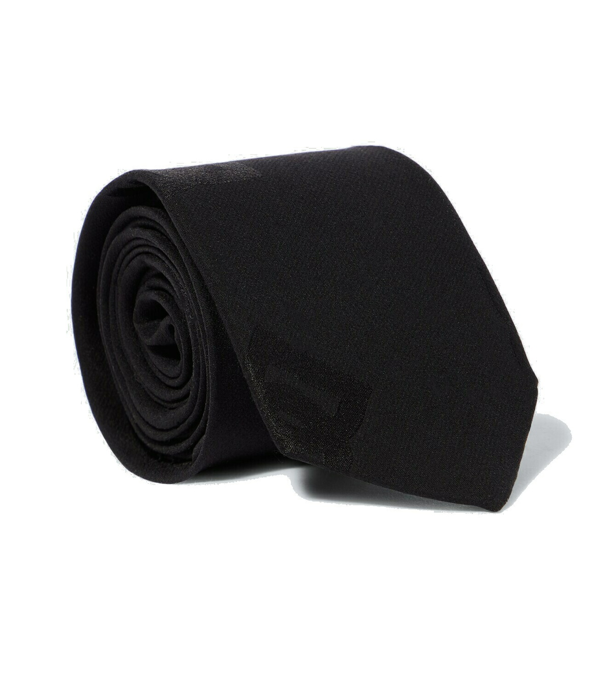 Dolce & Gabbana Black Paisley 100% Silk Adjustable Men Tied Necktie Tie main image 0