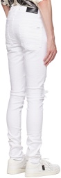 AMIRI White Crystal Jeans