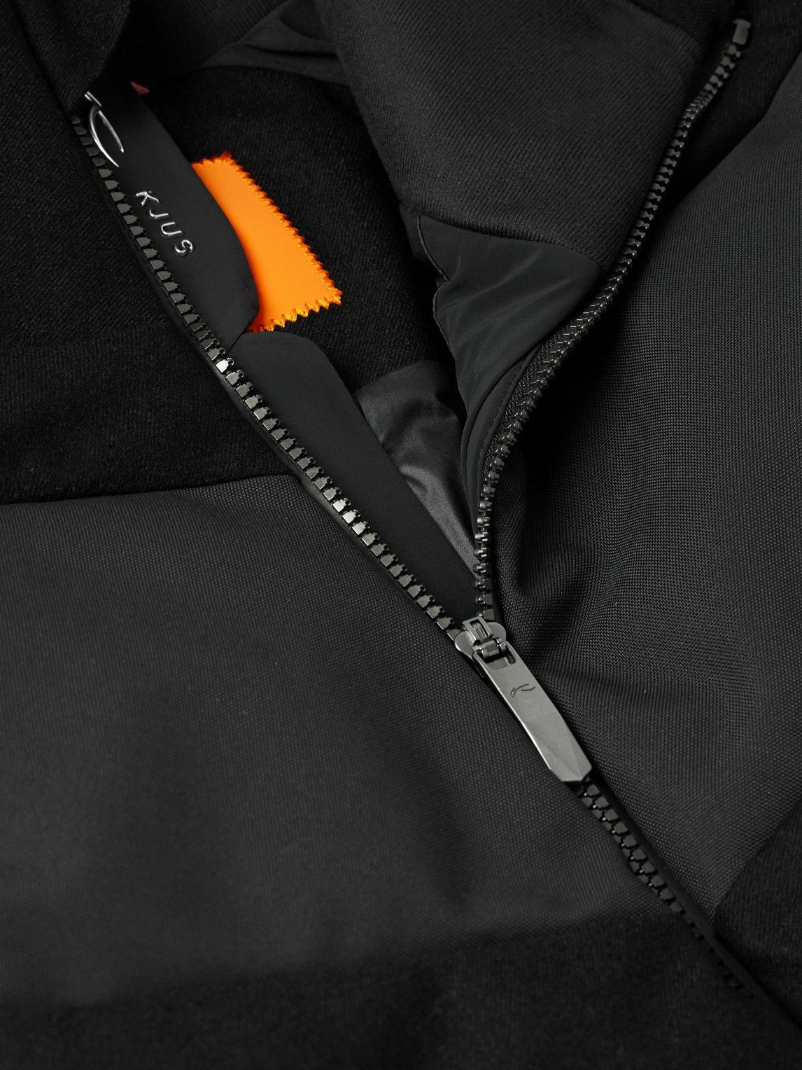 Kjus - Arctic Luxe Panelled Quilted Merino Wool-Blend Hooded Down Ski Jacket - Black