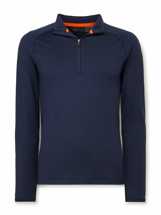 Photo: Kjus - Feel Stretch-Jersey Half-Zip Ski Mid-Layer - Blue