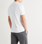 Brunello Cucinelli - Contrast-Tipped Cotton-Piqué Polo Shirt - White