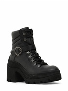MONCLER - 80mm Envile Strap Leather Ankle Boots