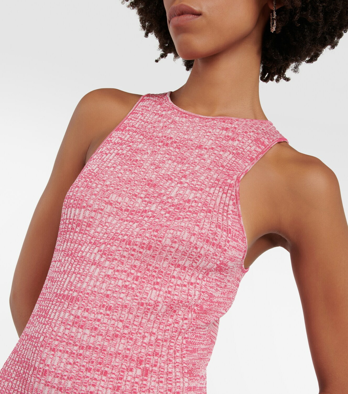 Ganni - Ribbed-knit midi dress GANNI Ganni - Ribbed-knit midi dress GANNI