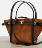 Tod's T Timeless suede tote bag