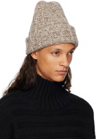 Maison Margiela Beige Wool Beanie