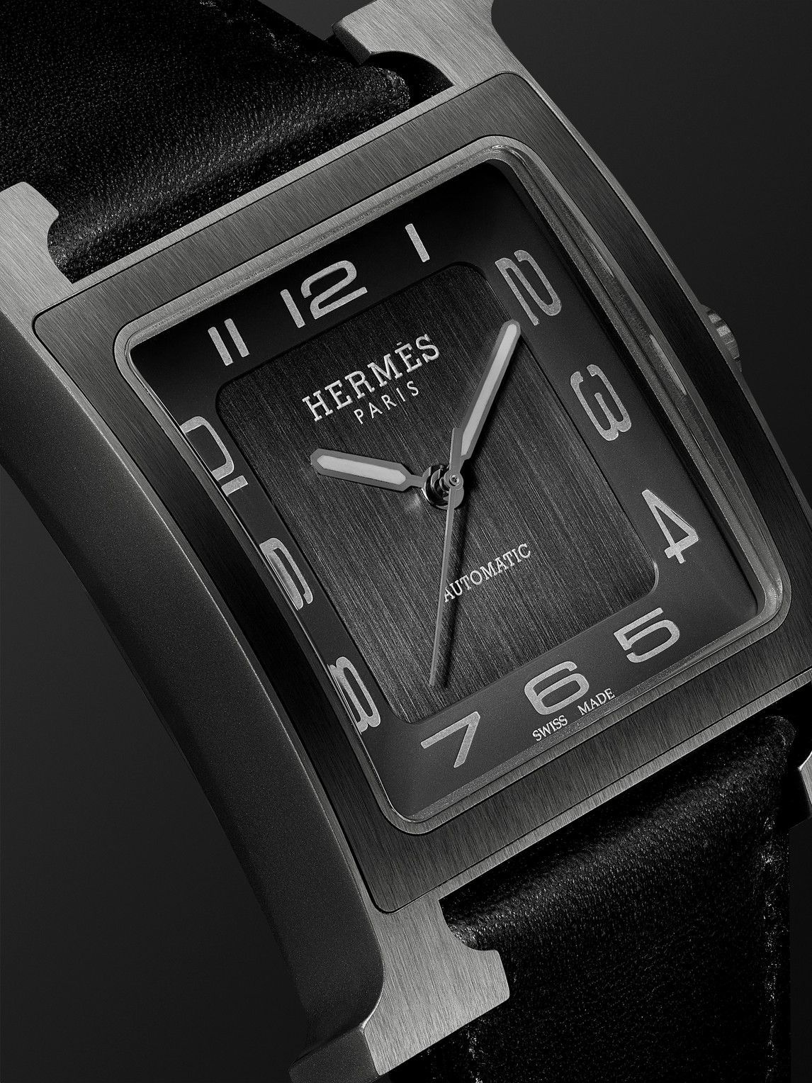 Hermès Timepieces - Heure H Large Automatic 30.5mm Titanium and Leather Watch, Ref. No. 054131WW00