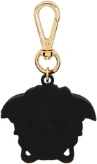 Versace Black 'La Medusa' Keychain