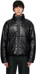 Nanushka Black Marron Vegan Leather Jacket