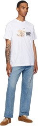 Moschino White Printed Organic Cotton T-shirt