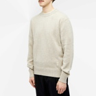 AMI Paris Men's Tonal Heart Cashmere Crew Knit in Champagne