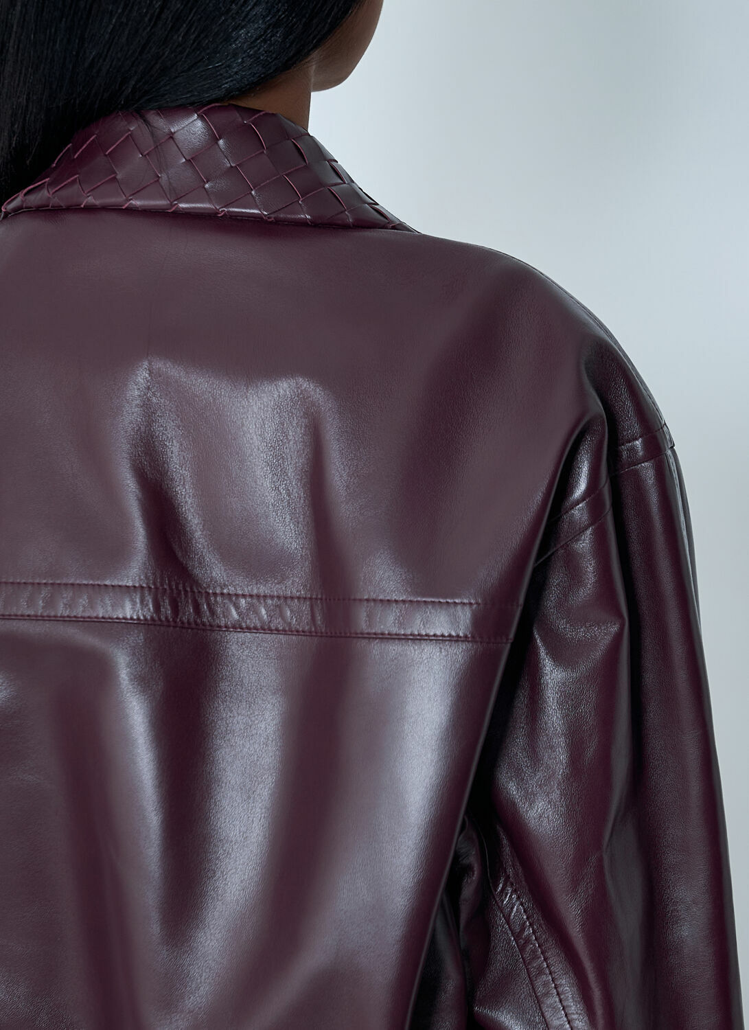 Bottega Veneta Leather Blouson Jacket