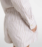 Leset Yoshi striped cotton-blend twill boxers