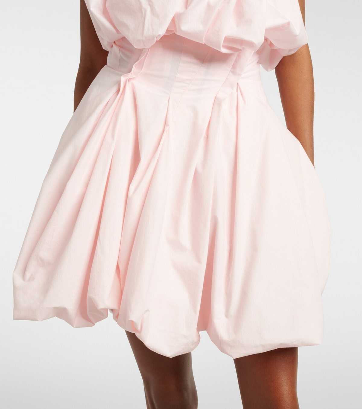 Magda Butrym Pleated cotton minidress