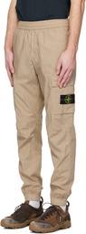 Stone Island Beige 3100031 Stretch Cotton Tela 'Paracadute' Cargo Pants