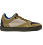 Balenciaga - Panelled Leather and Cracked-Nubuck Sneakers - Men - Green