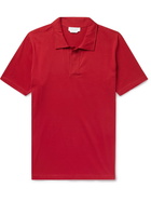 Gabriela Hearst - Jaime Cotton-Jersey Polo-Shirt - Red