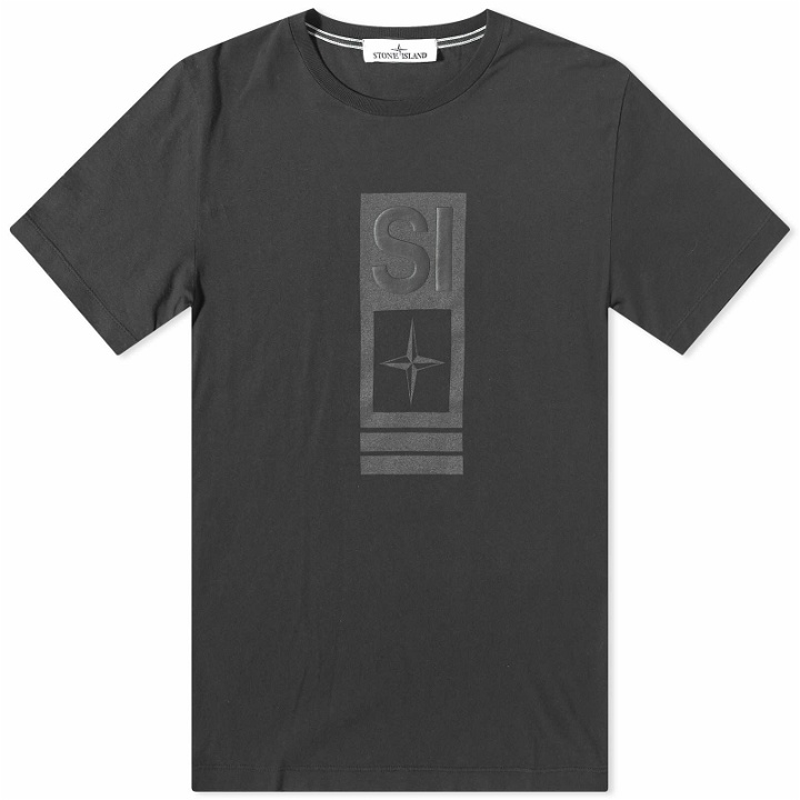 Photo: Stone Island Men's Abbreviation One Graphic T-Shirt in Black