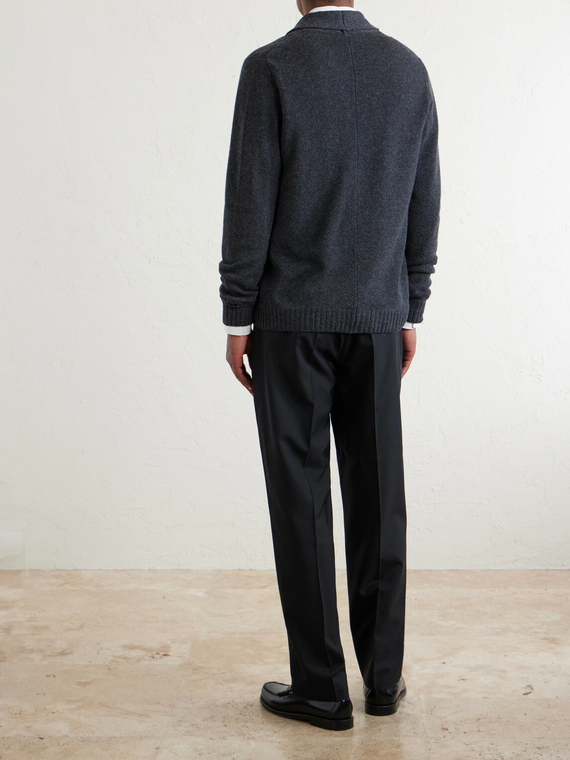 John Smedley - Rockford Shawl-Collar Recycled-Cashmere and Merino Wool-Blend Cardigan - Gray