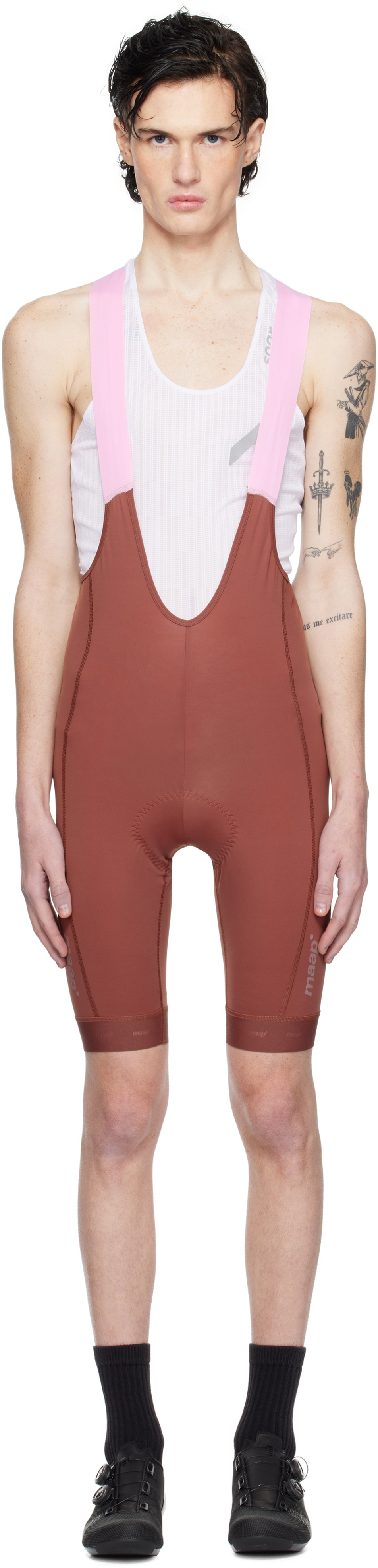 MAAP Red & Pink Training Bib 3.0 Shorts