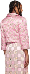 Anna Sui Pink Arcadia Blossom Jacket